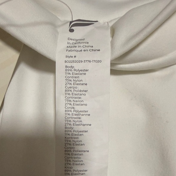 Fabletics Classic Pleated White Flounce Skort - Picture 5 of 10